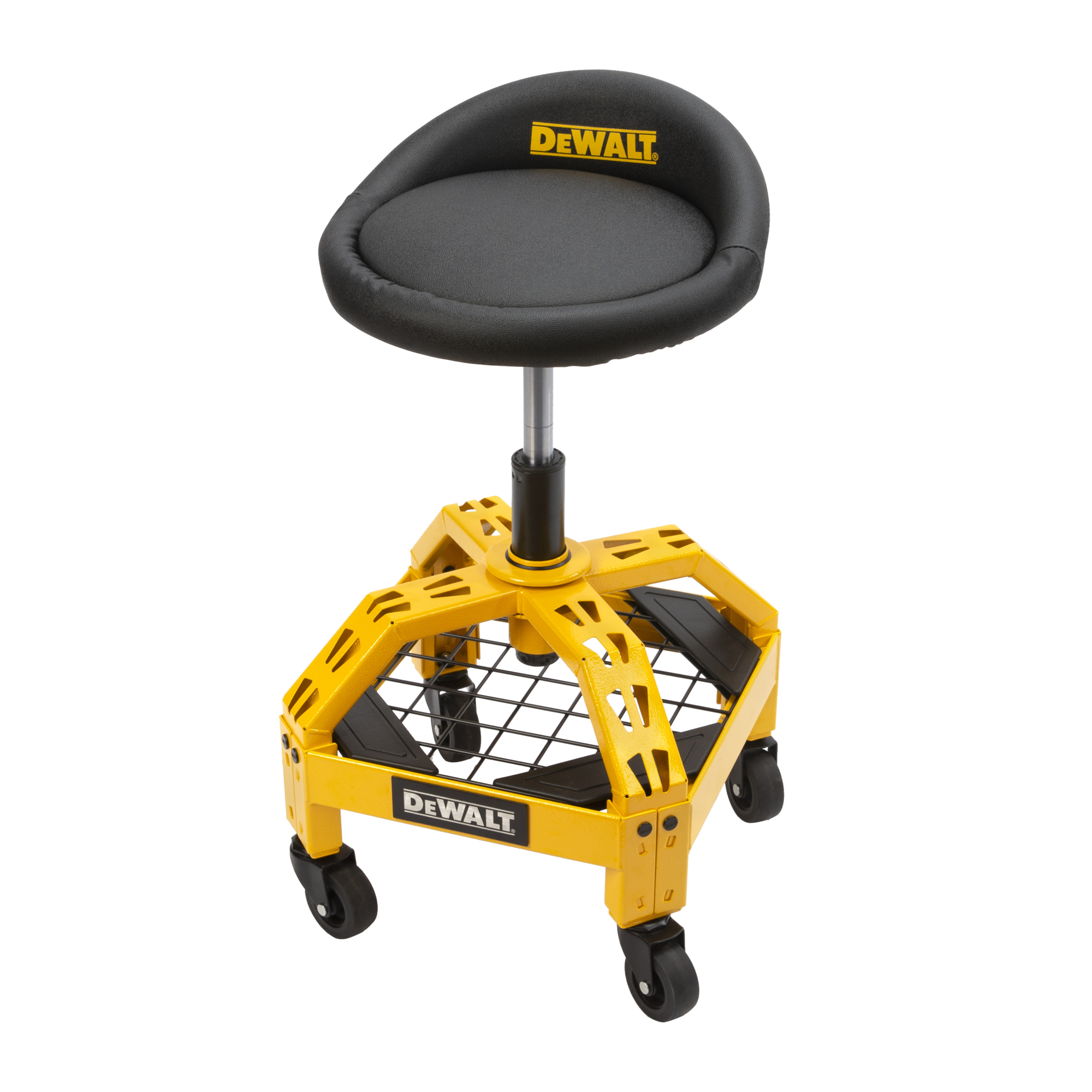 DeWALT Adjustable Shop Stool with Casters — 22.5in. to 26.75in. Adjustable Height, 300-Lb. Capacity, Model# DXSTAH025